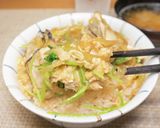 大粒牡蠣の卵とじ丼作り方12写真