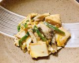麺つゆでお手軽♪厚揚げの卵とじ♪作り方5写真