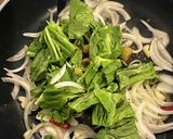 新タマと菜の花で春のペペロンチーノ♪作り方4写真
