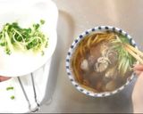 かいわれ大根とあさりのうどん作り方5写真