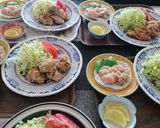 自宅社員食堂ホタテと唐揚げ定食作り方3写真