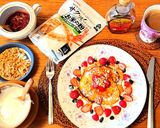 米粉で❤リコッタチーズ入り春色パンケーキ作り方6写真