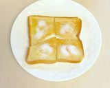 春色*さくらクリームチーズトースト♪作り方1写真
