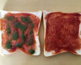 簡単♪マルゲリータ風ホットサンド作り方1写真