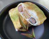 白あんホイップの・おかず豆クレープ作り方10写真