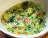 にんじんとさつま芋ほうれん草の豆乳スープ作り方4写真