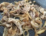 簡単♪新玉葱と豚肉の炒め物／生姜焼き風作り方3写真