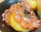簡単おつまみ！焼きじゃがバター塩辛作り方5写真