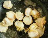 ベビーホタテと菜の花の照り焼き作り方2写真