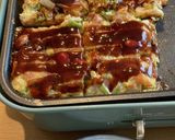 米粉の四角いお好み焼き作り方3写真