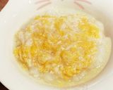 鶏胸肉とかき玉の親子丼粥　離乳食中期作り方4写真