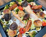 鮭と色々野菜のぎゅうぎゅう焼き作り方6写真