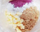 桜の花と紫いものサクサク米粉クッキー作り方3写真