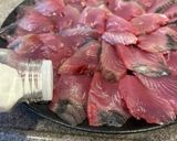 薬味たっぷり 塩ごま油で食べる鰹の刺身作り方4写真