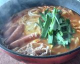 10分★旨辛チゲ鍋ニラうどん★無限うどん作り方13写真