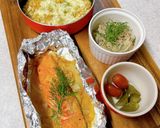 鮭のチリマヨサテトムソース♪ホイル焼き作り方8写真