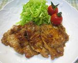 バターがきめて♪豚の生姜焼き作り方8写真