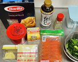 スモークサーモンほうれん草クリームパスタ作り方1写真