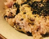 おこわアレンジ●白ごま&ふりかけ作り方1写真