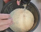 新玉ねぎと焼き鯖の炊き込みごはん作り方1写真