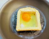 半熟卵とチーズの食パンモーニング作り方4写真