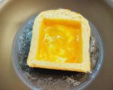 半熟卵とチーズの食パンモーニング作り方5写真