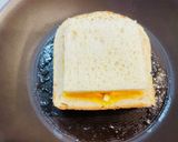 半熟卵とチーズの食パンモーニング作り方8写真