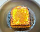 半熟卵とチーズの食パンモーニング作り方9写真