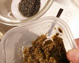菜の花とホウレン草のふきみそ胡麻和え作り方3写真