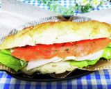 サーモンとチーズのクロワッサンサンド作り方3写真
