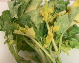 菜の花と豚肉のオイスターソース炒め作り方1写真