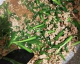 挽き肉とニラの簡単スタミナ丼作り方3写真