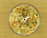 ぶんぶんチョッパーで一発！野菜ミックス作り方4写真