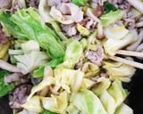 キャベツ、豚肉などのオイスターソース炒め作り方8写真
