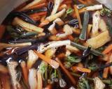ワラビと油揚げの煮物～♪懐かしの味浸け作り方3写真
