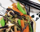 ワラビと油揚げの煮物～♪懐かしの味浸け作り方5写真