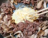 簡単！激ウマ！牛肉まいたけガリバタ炒め♪作り方4写真