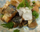 鯖の米粉揚げおろしポン酢作り方3写真