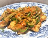 鶏肉の野菜黒酢餡かけ作り方7写真
