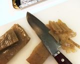 米粉で作るネギ焼き　すじこん入り作り方2写真