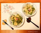 料亭の食べるスープ先付✨桜と若緑の氷寄せ作り方7写真