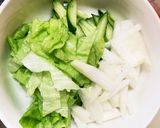 隙間埋和風きな粉ごまポン味しめじ彩サラダ作り方1写真