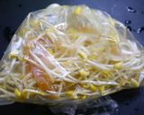 レンチン！もやしと生ハムのカレー風味作り方3写真