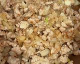 絶賛♡甘辛な春菊と豚肉のチーズオムライス作り方5写真