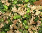 絶賛♡甘辛な春菊と豚肉のチーズオムライス作り方7写真