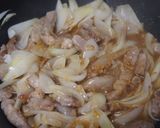 新玉ねぎとトンテキ肉で生姜焼き作り方5写真