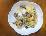 牛丼の残りをあらっ?サッと!牛卵とじ作り方5写真