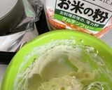 米粉活用♪軽めのベイクドチーズケーキ作り方1写真