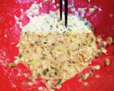 米粉でねぎ焼き作り方2写真