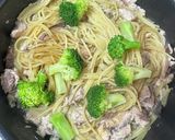 ★ワンパン★鯖水煮缶とブロッコリーパスタ作り方3写真
